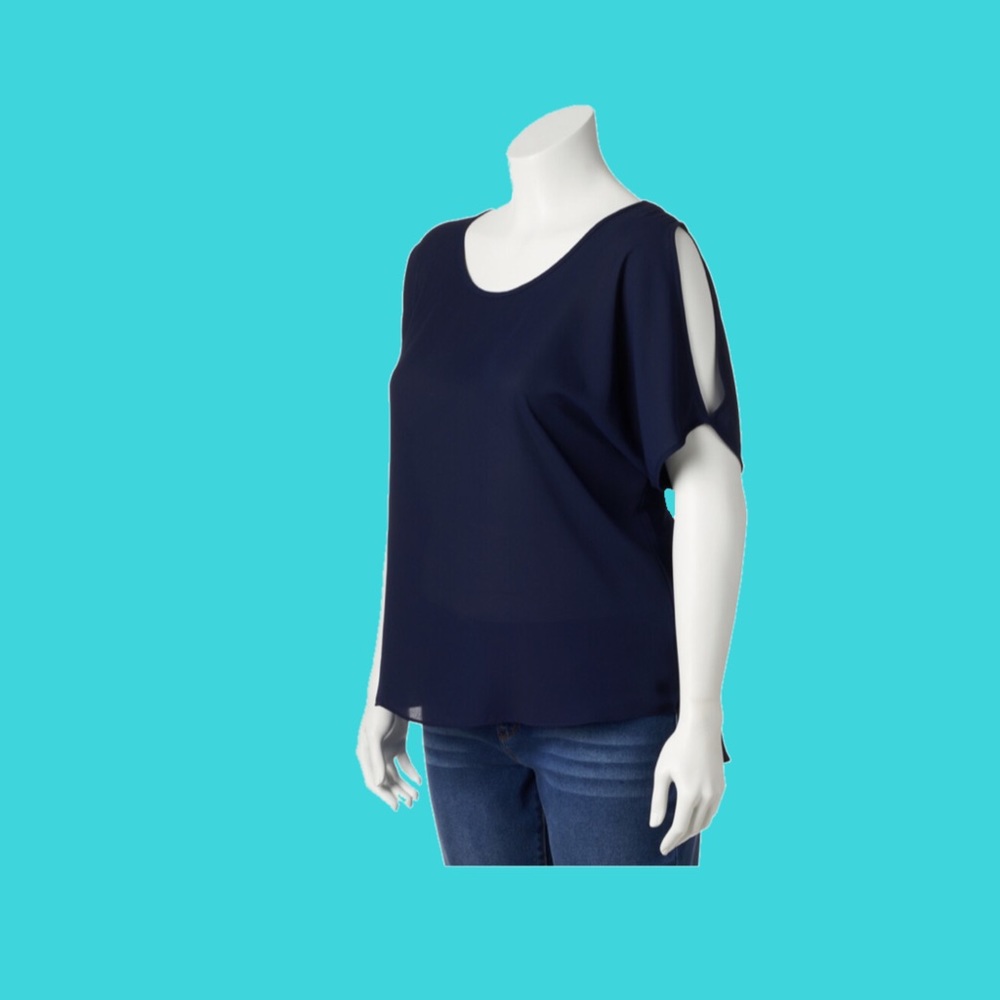 iZ Byer Cold Shoulder Blouse